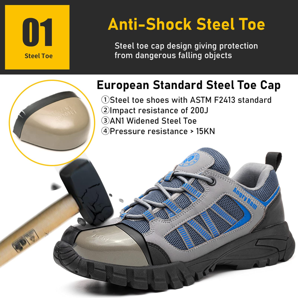 Sport Fashion Lightweight Steel Toe Shoes