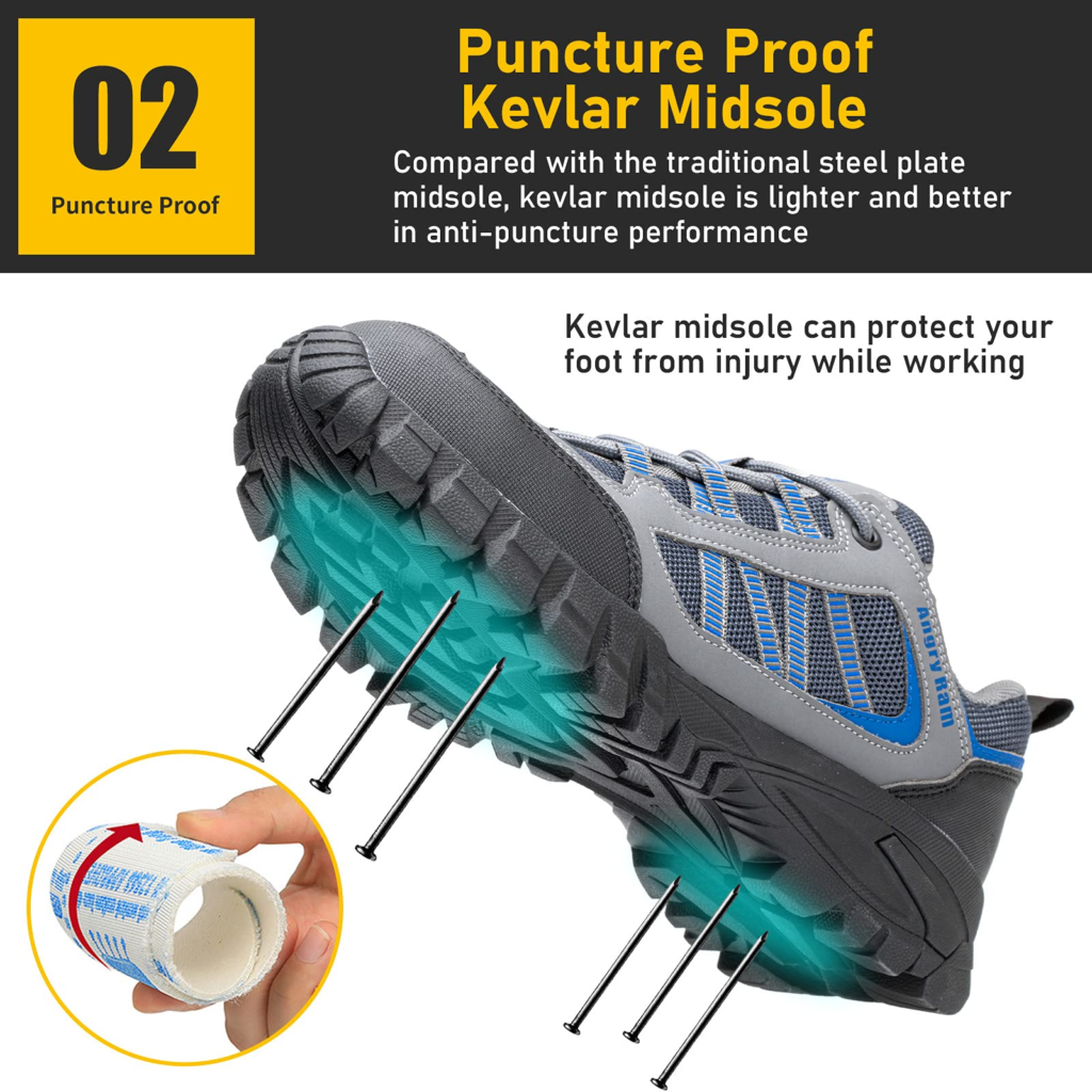 Sport Fashion Lightweight Steel Toe Shoes