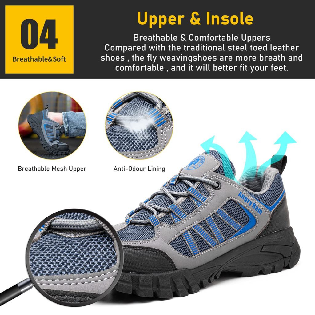 Sport Fashion Lightweight Steel Toe Shoes