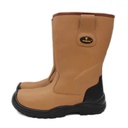 Rigger Black Leather Work Boots