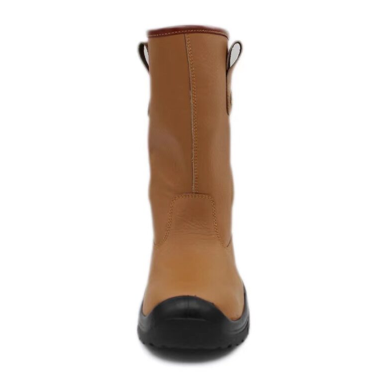 Rigger Black Leather Work Boots