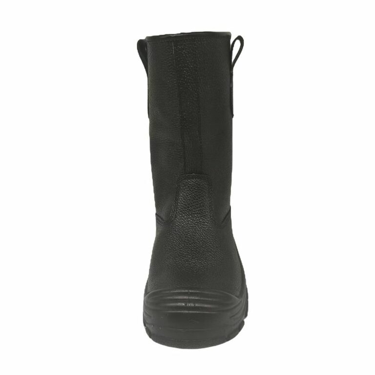 Rigger Black Leather Work Boots