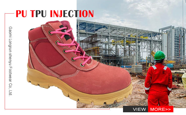 Casual Nubuck Leather Construction Work Boots