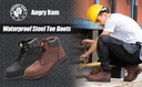 Crazy Horse Leather Safety Boots