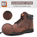 Crazy Horse Leather Safety Boots