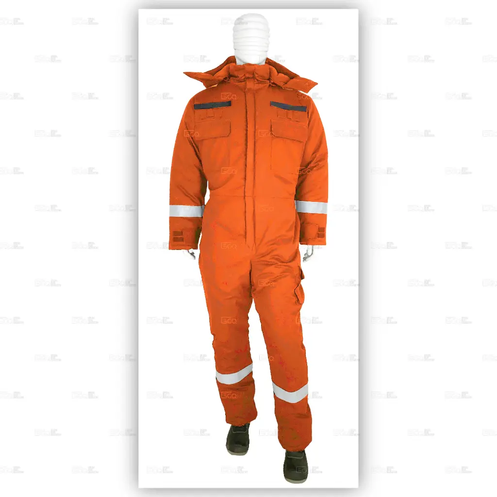  FireShield Elite Oil & Gas Insulated Coveralls FR-2 lay over collar
