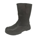 Rigger Black Leather Work Boots