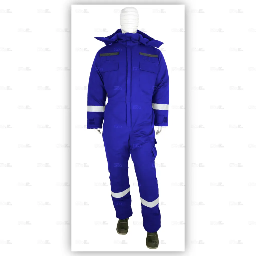  FireShield Elite Oil & Gas Insulated Coveralls FR-2 lay over collar